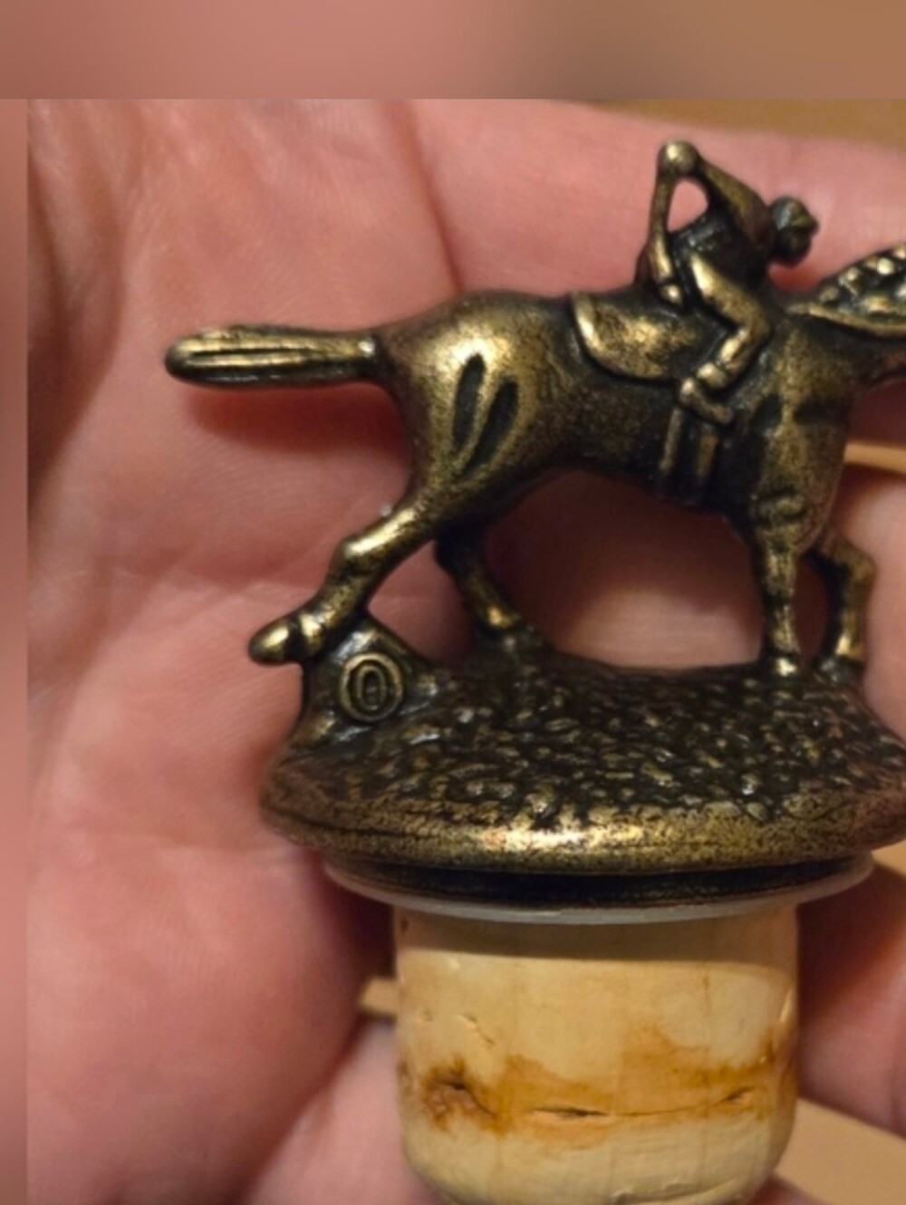 Blantons Bourbon Horse Bottle Stopper Original Topper Letter O Version